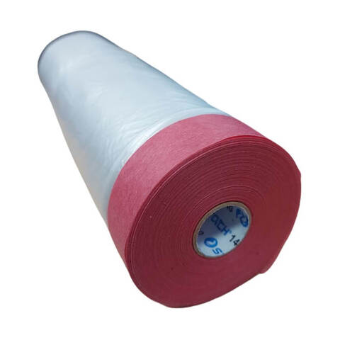 Пленка защитная с красной малярной лентой Storch Premium CQ Folie Roteband / Шторх