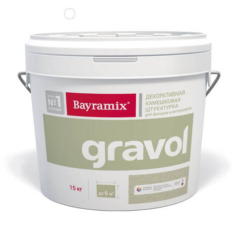 Штукатурка декоративная камешковая Bayramix Gravol / Байрамикс Гравол