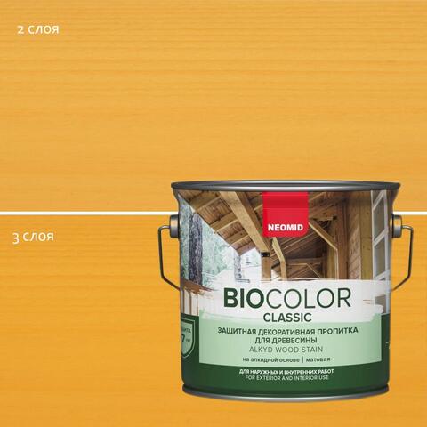 Пропитка защитная для древесины Neomid Bio Color Classic / Неомид Био Колор Классик