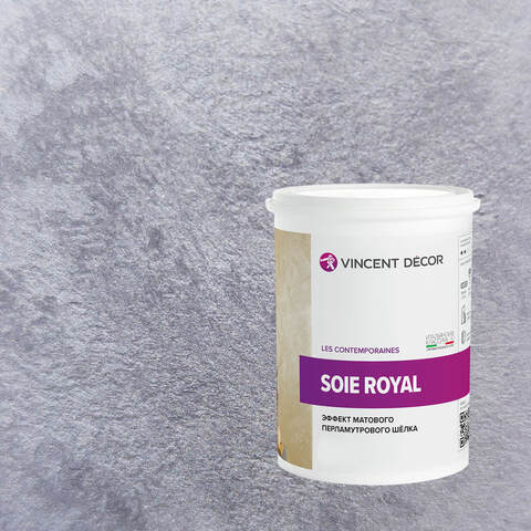 Декоративная штукатурка с эффектом матового шелка Vincent Decor Soie Royal / Винсент Декор Роял