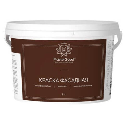 Краска акриловая фасадная MasterGood / МастерГуд
