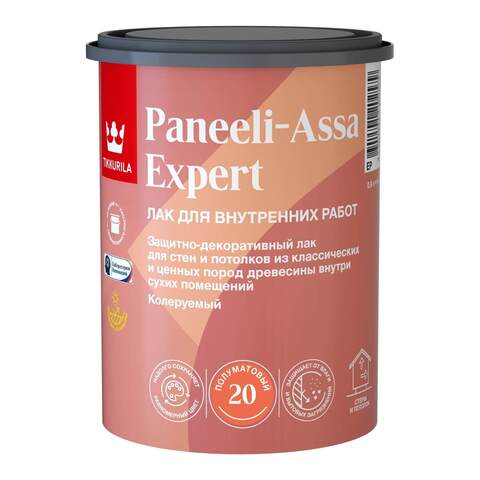 Лак защитно-декоративный для древесины Tikkurila Paneeli-Assa Expert / Тиккурила Панели Ясся Эксперт