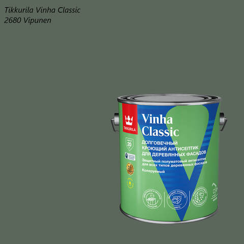 Кроющий антисептик для деревянных фасадов Tikkurila Vinha Classic / Тиккурила Винха Классик