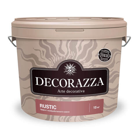 Декоративная штукатурка с эффектом необработанного камня Decorazza Rustic / Декорацца Рустик
