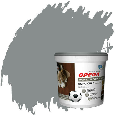 Эмаль для пола акриловая Ореол