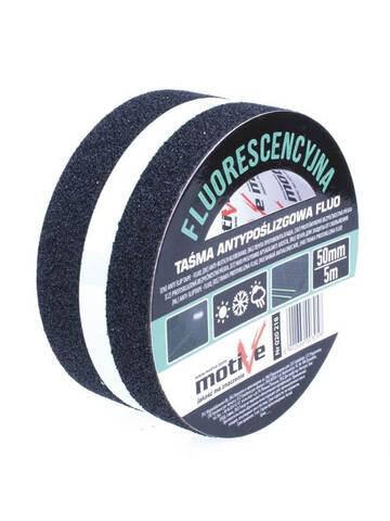 Лента противоскользящая черная со свечением Motive Black Fluo 20 218 / Мотив