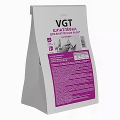 Шпатлевка полимерная сухая для внутренних работ VGT / ВГТ