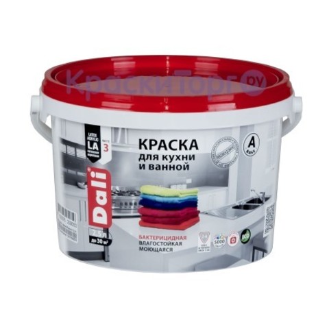 Краска для кухни и ванной Dali / Дали глубокоматовая