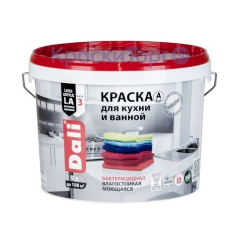 Краска для кухни и ванной Dali / Дали глубокоматовая