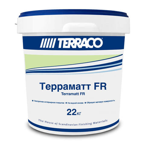 Краска негорючая интерьерная Terraco Terramatt FR  / Террако Терраматт ФР (класс KM0)
