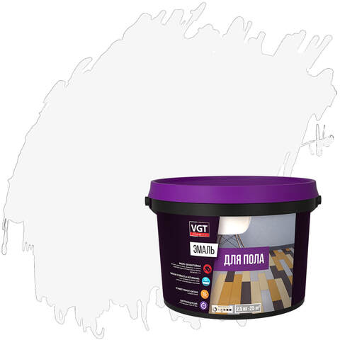 Эмаль акриловая для пола ВД-АК-1179 VGT Профи / ВГТ полуматовая