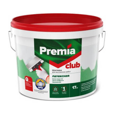 Шпатлевка латексная для внутренних работ Premia Club / Премиа Клаб