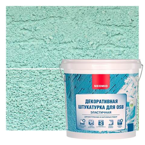 Штукатурка декоративная для OSB с эффектом "короед" Neomid / Неомид