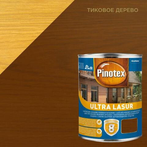 Лазурь для наружных работ Pinotex Ultra Lasur / Пинотекс Ультра Лазурь