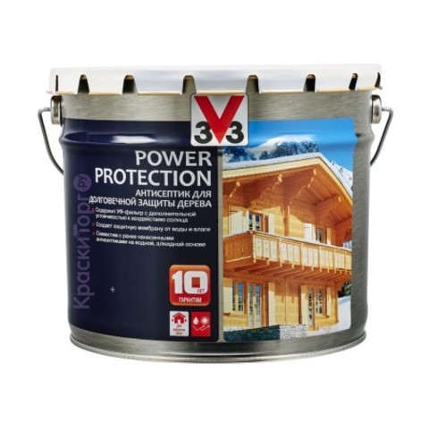 Антисептик для долговечной защиты дерева V33 Power Protection