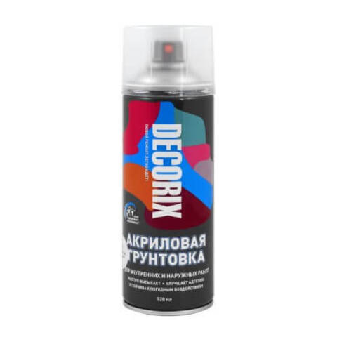 Грунтовка акриловая универсальная аэрозольная Decorix / Декорикс
