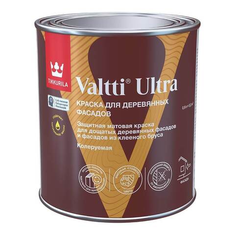 Краска для деревянных фасадов Tikkurila Valtti Ultra / Тиккурила Валтти Ультра