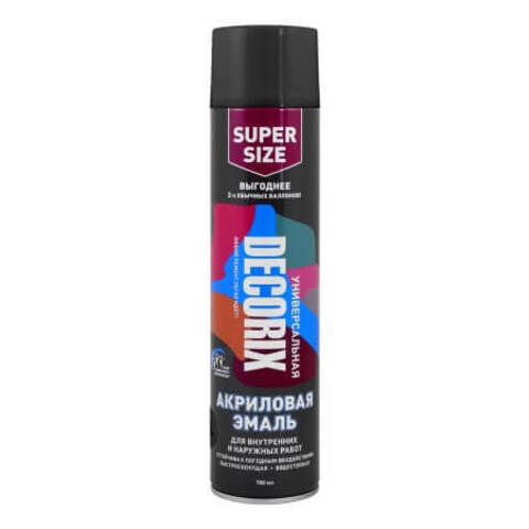 Эмаль акриловая универсальная Decorix Super Size / Декорикс
