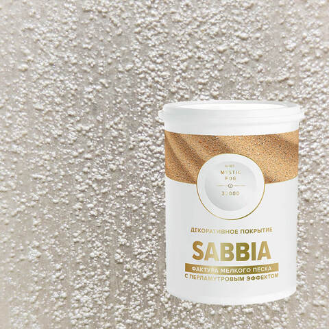 Декоративная штукатурка с эффектом перламутрового песка Vincent Decor Sabbia / Винсент Декор Саббия