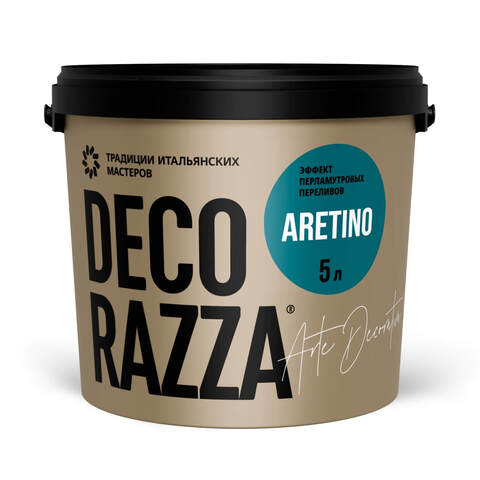 Декоративная штукатурка с эффектом перламутровых переливов Decorazza Aretino / Декорацца Аретино