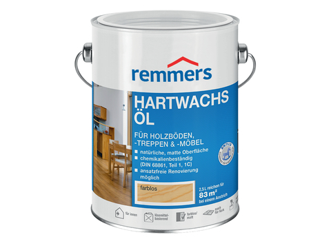 Масло для паркета и мебели Remmers Hartwachs-Öl / Реммерс шелковисто-матовое