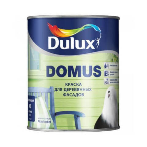 Краска для деревянных фасадов Dulux Domus / Дюлакс Домус полуглянцевая