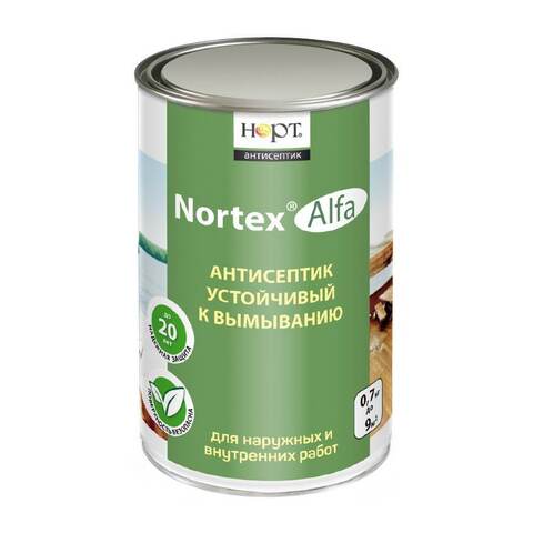 Антисептик невымываемый зимний для древесины Nortex Alfa / Нортекс Альфа