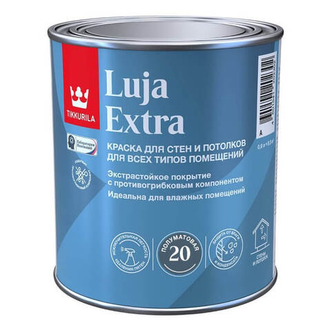 Купить Краска противогрибковая для влажных помещений Tikkurila Luja ...