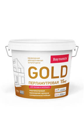 Штукатурка декоративная мраморная Bayramix Mineral Gold / Байрамикс Минерал Голд