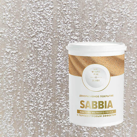 Декоративная штукатурка с эффектом перламутрового песка Vincent Decor Sabbia / Винсент Декор Саббия