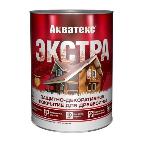 Защитно-декоративное покрытие для древесины Акватекс Экстра