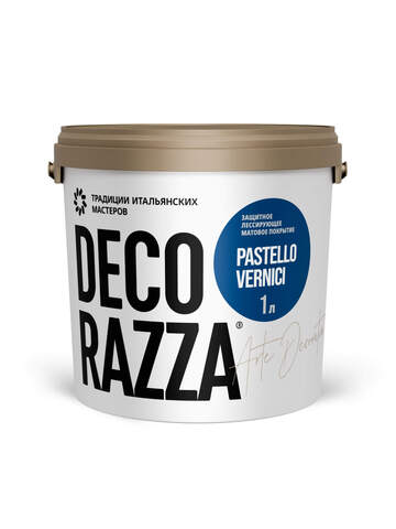 Декоративное защитное лессирующее матовое покрытие Decorazza Pastello Vernici / Декорацца Пастелло