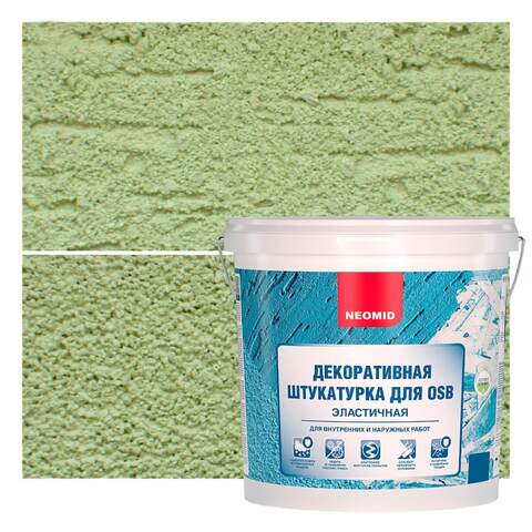 Штукатурка декоративная для OSB с эффектом "короед" Neomid / Неомид
