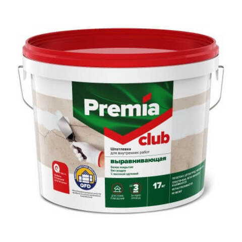 Шпатлевка выравнивающая для внутренних работ Premia Club / Премия Клаб