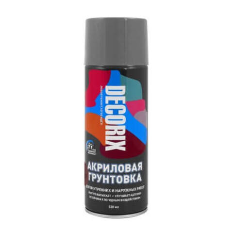 Грунтовка акриловая универсальная аэрозольная Decorix / Декорикс