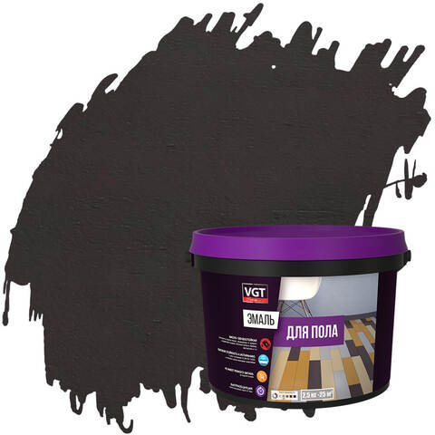 Эмаль акриловая для пола ВД-АК-1179 VGT Профи / ВГТ полуматовая