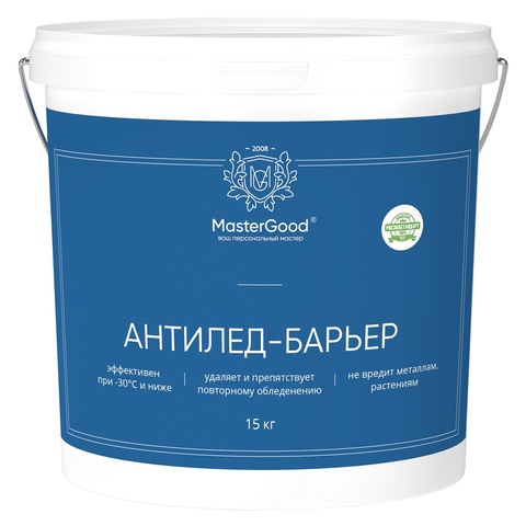 Противогололедный реагент, удалитель льда MasterGood Антилед-Барьер / МастерГуд