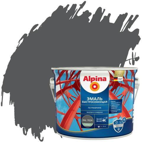 Грунт-эмаль быстросохнущая по ржавчине Alpina / Альпина
