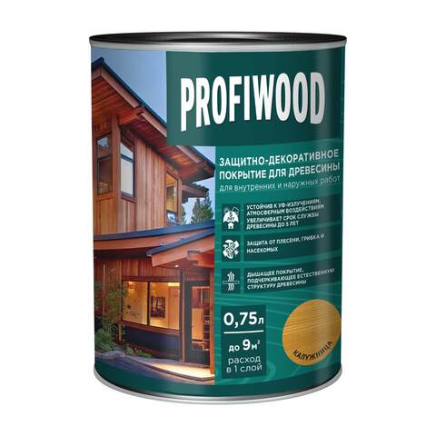 Защитно-декоративное покрытие для древесины Profiwood / Профивуд