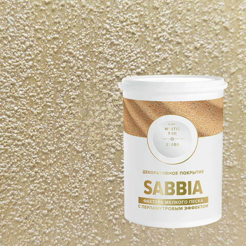 Декоративная штукатурка с эффектом перламутрового песка Vincent Decor Sabbia / Винсент Декор Саббия