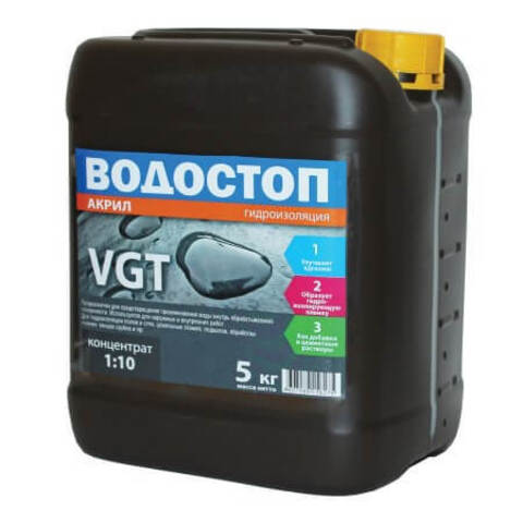 Грунт-концентрат гидроизоляционный Водостоп-Акрил VGT / ВГТ