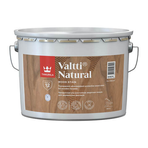 Лазурь фасадная для древесины Tikkurila Valtti Natural / Тиккурила Валтти Натурал