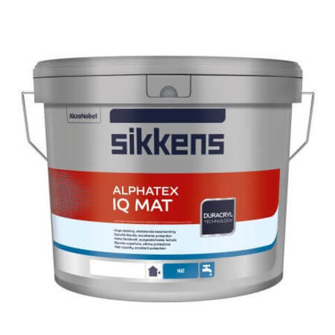 Краска универсальная Sikkens Alphatex IQ Mat / Сиккенс Альфатекс АйКью Мат глубокоматовая