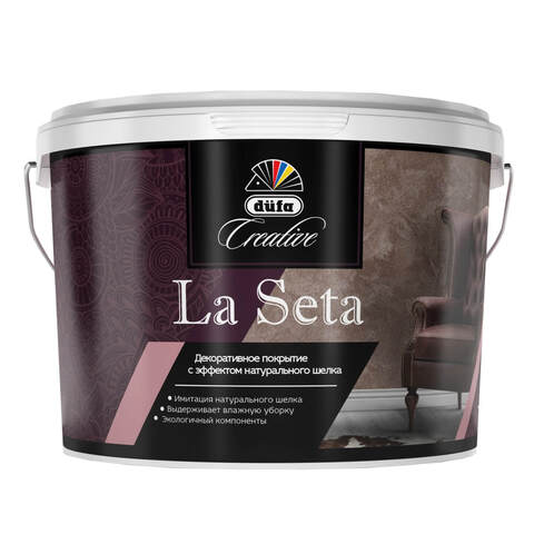 Декоративная штукатурка с эффектом шелка Dufa Creative La Seta / Дюфа Креатив Ла Сета