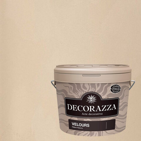 Декоративная штукатурка с эффектом мягкого нежного бархата Decorazza Velours / Декорацца Велюр