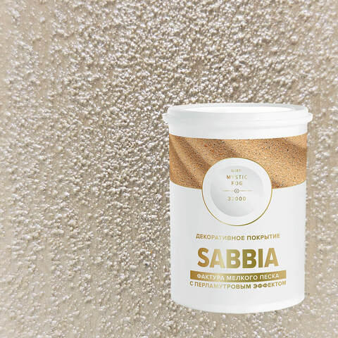 Декоративная штукатурка с эффектом перламутрового песка Vincent Decor Sabbia / Винсент Декор Саббия