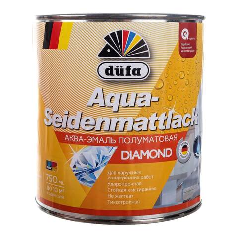 Эмаль на водной основе универсальная Dufa Aqua-Seidenmattlack / Дюфа Аква Сайденматтлак