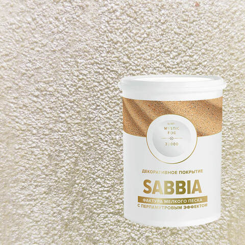 Декоративная штукатурка с эффектом перламутрового песка Vincent Decor Sabbia / Винсент Декор Саббия