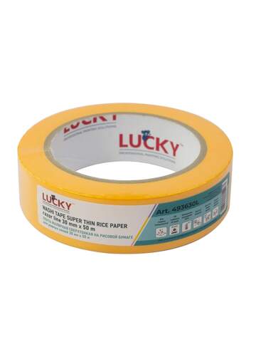 Лента малярная золотистая UV 60 дней Lucky Washi / Лаки