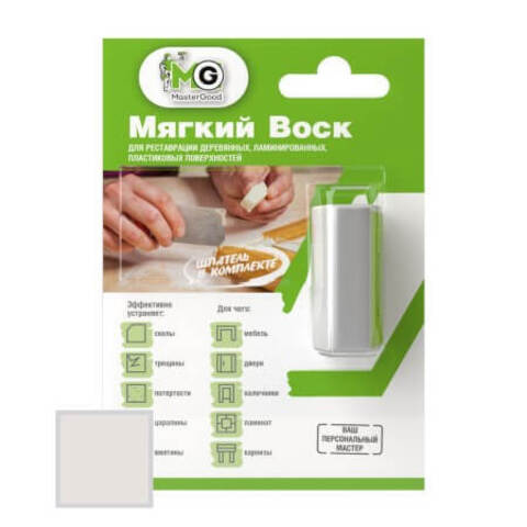 Мягкий воск для реставрации деревянных и ламинированных MasterGood / МастерГуд
